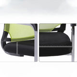 Black Modern Mesh Back Metal Frame Office Arm Chair Image - 10