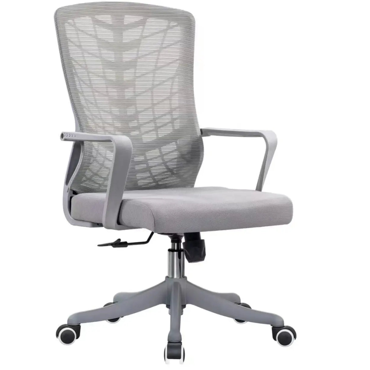 Black Modern Mesh Mid-Back Ergonomic Task Office Chair Image - 12