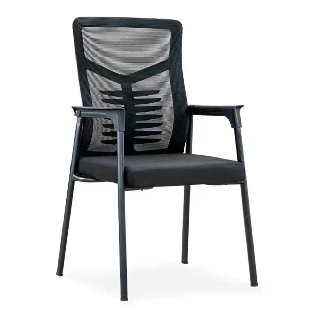 Black Modern Mesh Mid-Back Ergonomic Task Office Chair Image - 17