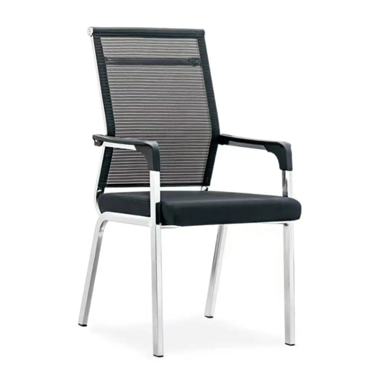 Black Modern Mesh Mid-Back Ergonomic Task Office Chair Image - 18