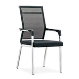 Black Modern Mesh Mid-Back Ergonomic Task Office Chair Image - 18