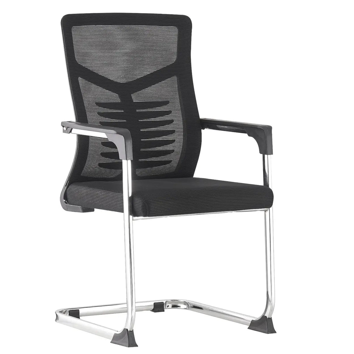 Black Modern Mesh Mid-Back Ergonomic Task Office Chair Image - 2