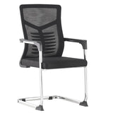 Black Modern Mesh Mid-Back Ergonomic Task Office Chair Image - 2