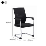Black Modern Mesh Mid-Back Ergonomic Task Office Chair Image - 20