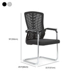 Black Modern Mesh Mid-Back Ergonomic Task Office Chair Image - 21