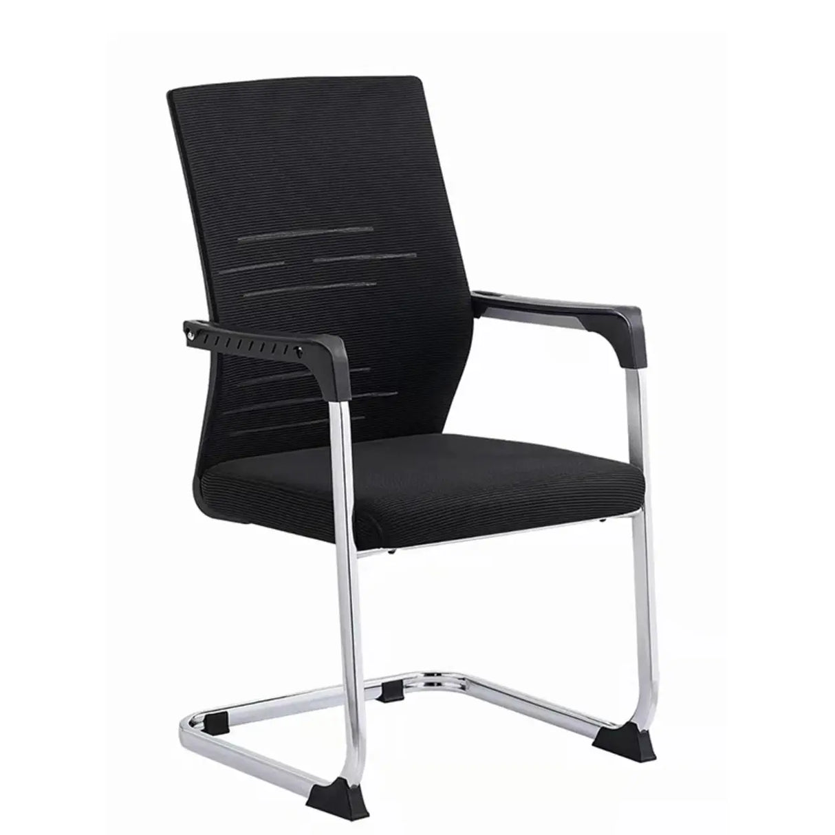 Black Modern Mesh Mid-Back Ergonomic Task Office Chair Image - 5