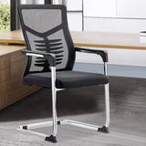 Black Modern Mesh Mid-Back Ergonomic Task Office Chair Image - 6