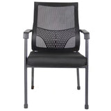 Black Modern Mesh Mid-Back Ergonomic Task Office Chair Image - 9