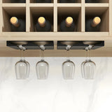 Black Modern Metal Hanging Wine Glass Rack Stemware Holder Image - 10