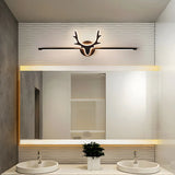 Black Nordic Creative Antler Shape Iron Vanity Light Image - 13
