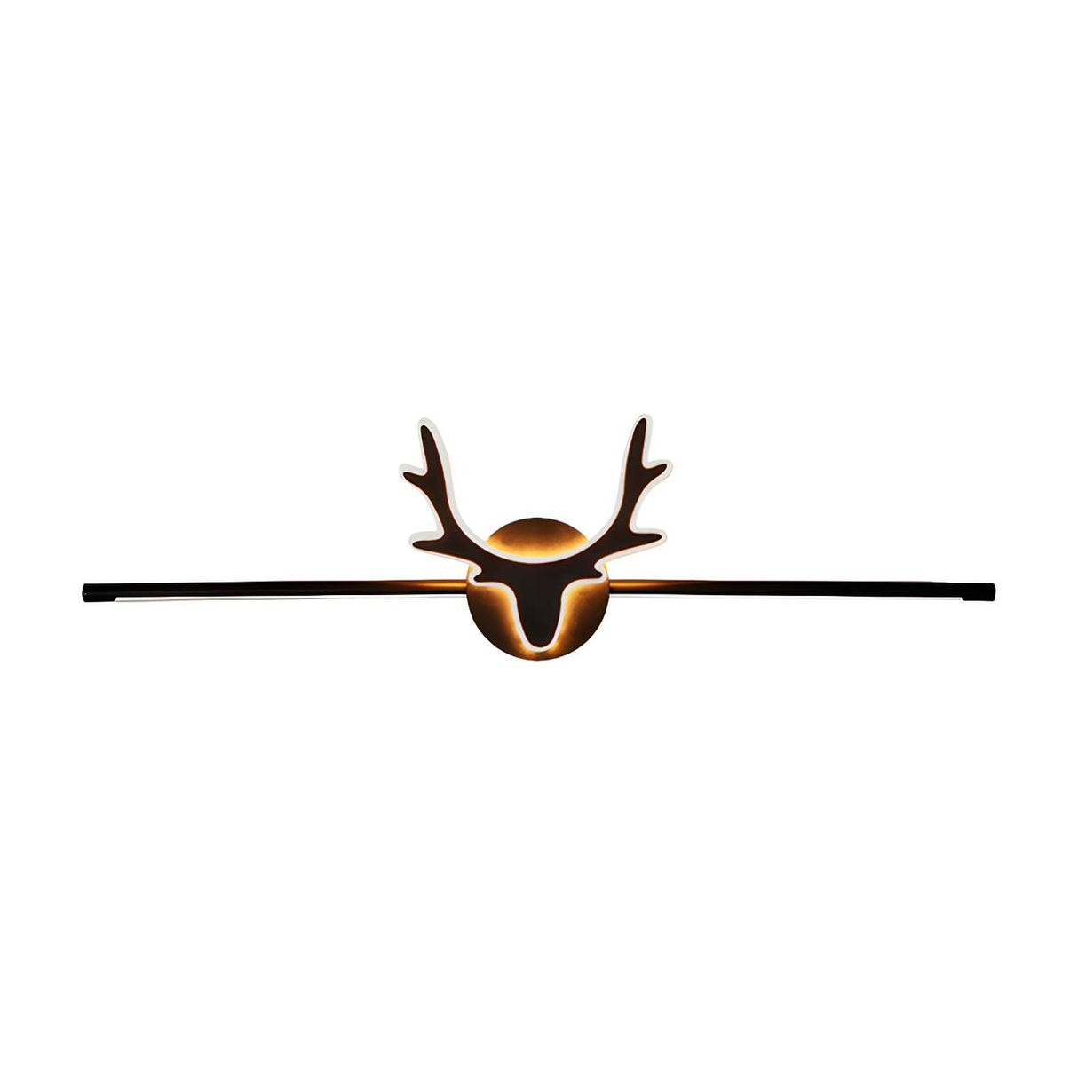 Black Nordic Creative Antler Shape Iron Vanity Light Image - 5