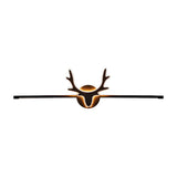 Black Nordic Creative Antler Shape Iron Vanity Light Image - 5