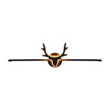 Black Nordic Creative Antler Shape Iron Vanity Light Image - 5