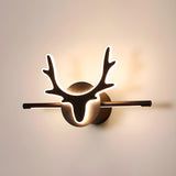 Black Nordic Creative Antler Shape Iron Vanity Light Image - 9