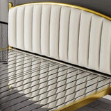 Black Queen Arch Metal Comfort Headboard Panel Bed Image - 9