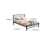 Black Queen Arched Metal Easy Assembly Open-Frame Bed Image - 14