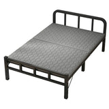 Black Queen Platform Metal Slat Bed with Headboard Image - 10