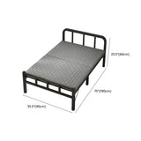 Black Queen Platform Metal Slat Bed with Headboard Image - 18
