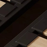 Black Queen Scalloped Velvet Upholstered Panel Bed Frame Image - 8