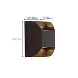 Black Rectangular Metal Outdoor Up Down Wall Light Image - 16