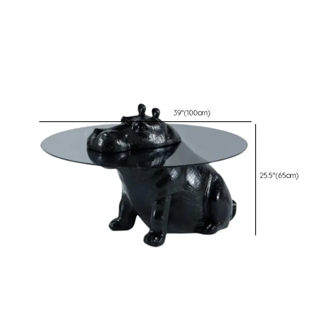 Black Scratch Resistant Glass Triangle Coffee Table Image - 10