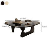 Black Scratch Resistant Glass Triangle Coffee Table Image - 13