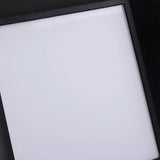 Black Simple Cube Metal LED Outdoor Lawn Pillar Light Image - 12