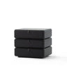 Black Solid Wood Kids Nightstand with Three Drawers Image - 2