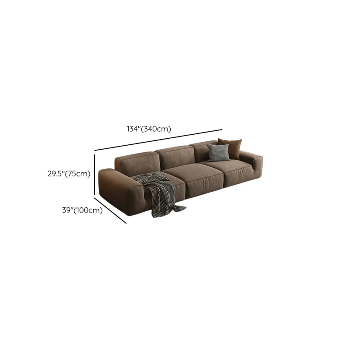 Black Stain Resistant Genuine Leather Tight Back Sofa Image - 13