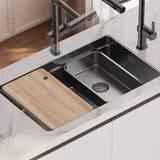Black Stainless Steel Basket Strainer Kitchen Sink Image - 9