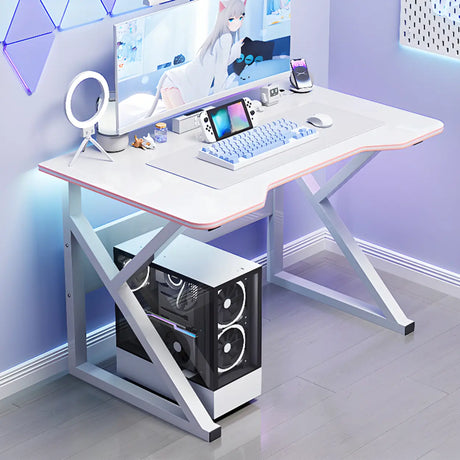 Black Standard Gaming Desk with Cable Management Image - 2