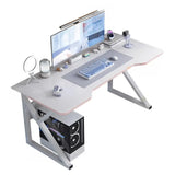 Black Standard Metal Desk with Cable Management Image - 6