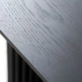 Black Standard Oval Wooden Computer Desk Image - 9