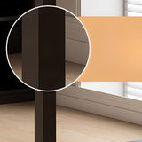 Black Standard Wooden Rectangular Computer Desk Image - 2