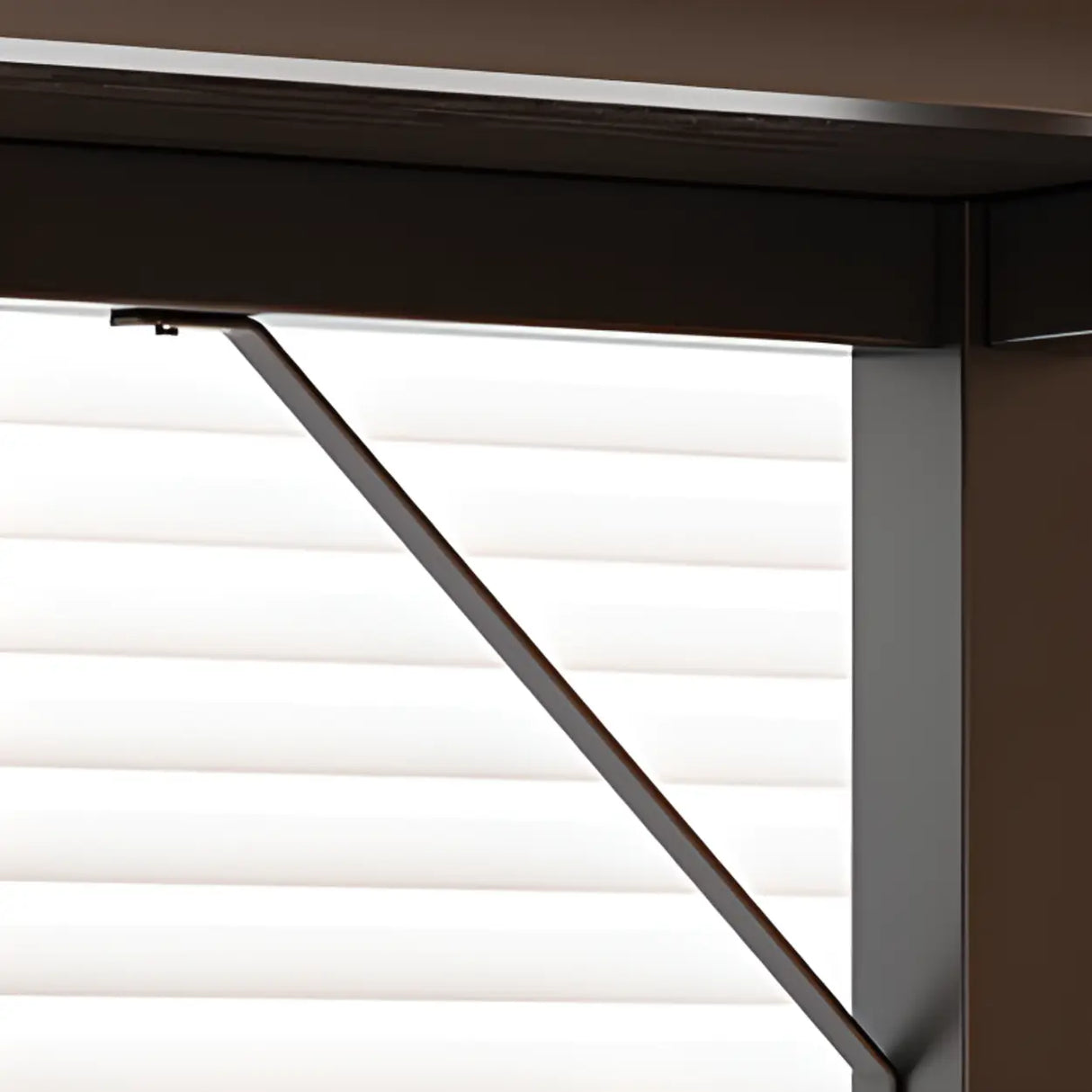 Black Standard Wooden Rectangular Computer Desk Image - 4