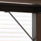 Black Standard Wooden Rectangular Computer Desk Image - 4