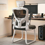 Black Steel Frame Mesh Lumbar Support Task Office Chair Image - 19