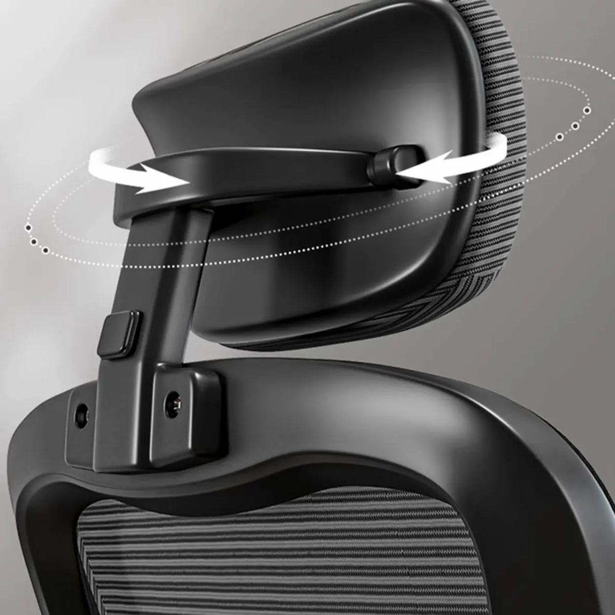 Black Steel Frame Mesh Lumbar Support Task Office Chair Image - 24
