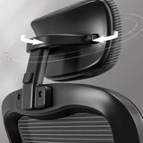 Black Steel Frame Mesh Lumbar Support Task Office Chair Image - 24