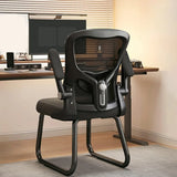 Black Steel Frame Mesh Lumbar Support Task Office Chair Image - 26