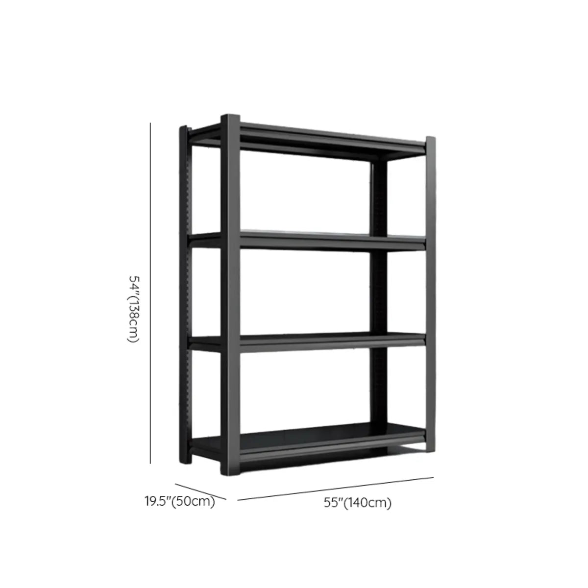 Black Steel Shelving Heavy-Duty Garage Storage Cabinets Image - 11
