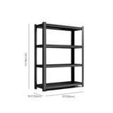 Black Steel Shelving Heavy-Duty Garage Storage Cabinets Image - 12