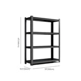 Black Steel Shelving Heavy-Duty Garage Storage Cabinets Image - 16