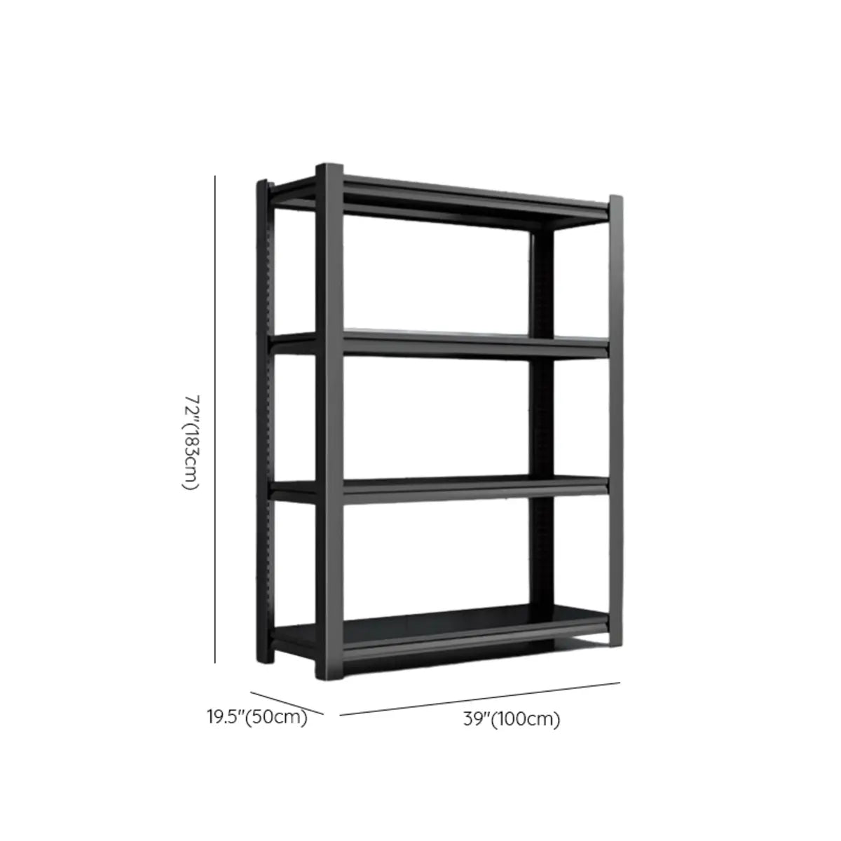 Black Steel Shelving Heavy-Duty Garage Storage Cabinets Image - 22