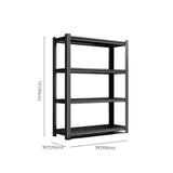 Black Steel Shelving Heavy-Duty Garage Storage Cabinets Image - 22
