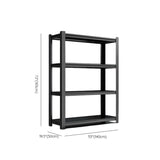 Black Steel Shelving Heavy-Duty Garage Storage Cabinets Image - 26