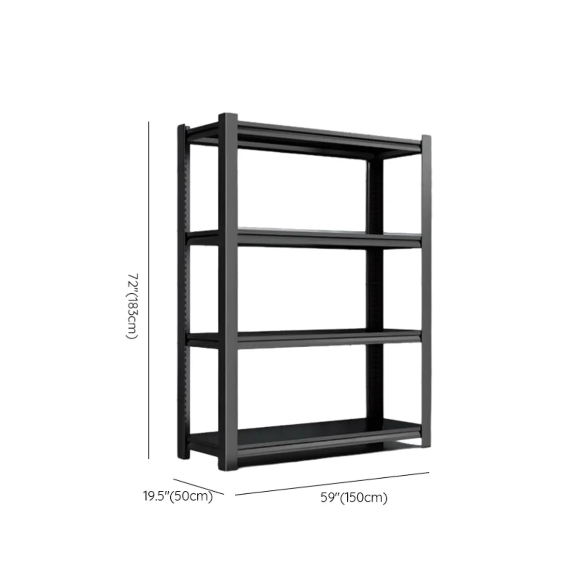 Black Steel Shelving Heavy-Duty Garage Storage Cabinets Image - 27