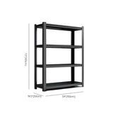 Black Steel Shelving Heavy-Duty Garage Storage Cabinets Image - 27