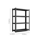 Black Steel Shelving Heavy-Duty Garage Storage Cabinets Image - 29