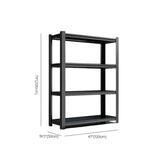 Black Steel Shelving Heavy-Duty Garage Storage Cabinets Image - 30